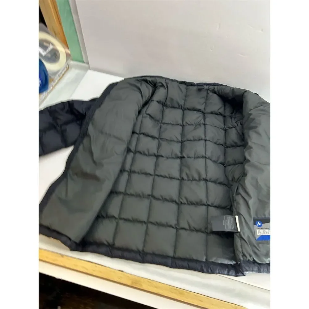 Marmot Kids Unisex Medium Black Down Puffer Jacket Winter Warm READ - Picture 5 of 13